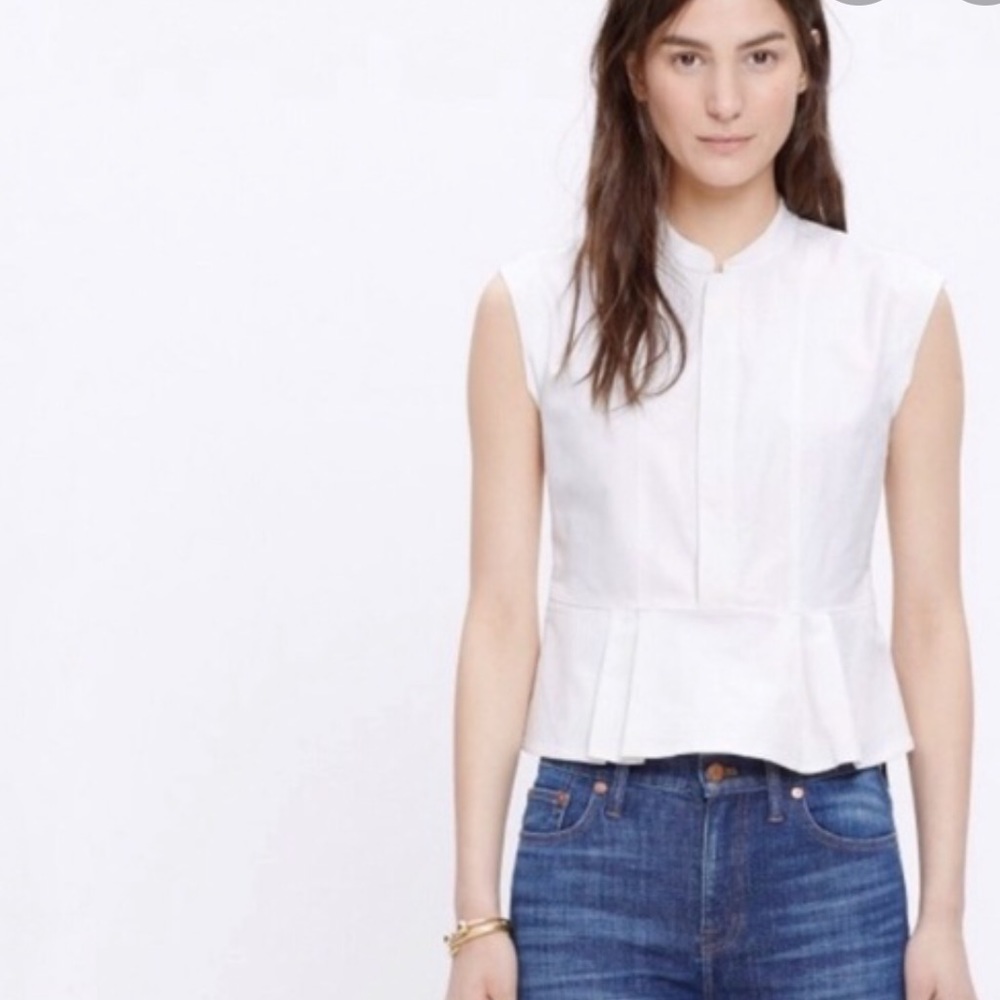 Madewell sleeveless Peplum